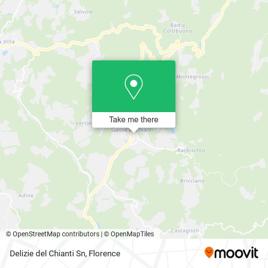 Delizie del Chianti Sn map