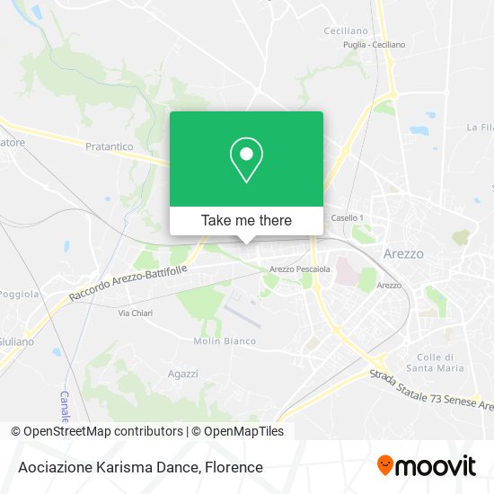 Aociazione Karisma Dance map