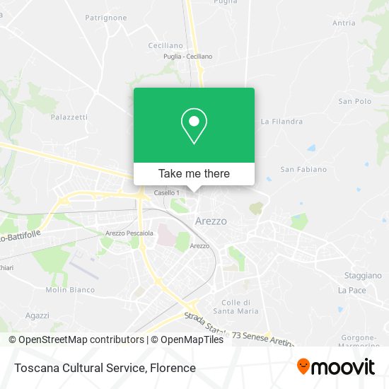 Toscana Cultural Service map
