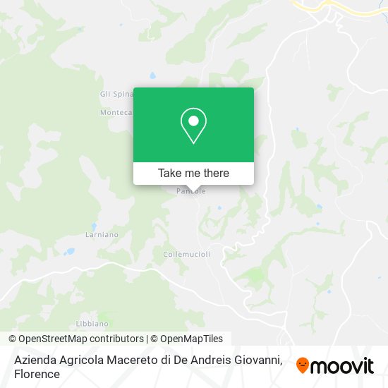Azienda Agricola Macereto di De Andreis Giovanni map