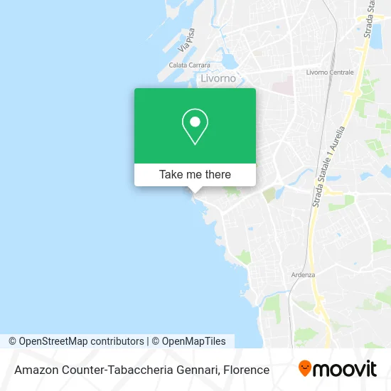 Amazon Counter-Tabaccheria Gennari map
