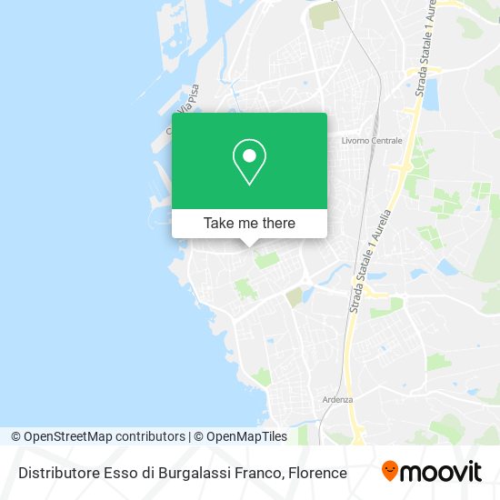 Distributore Esso di Burgalassi Franco map