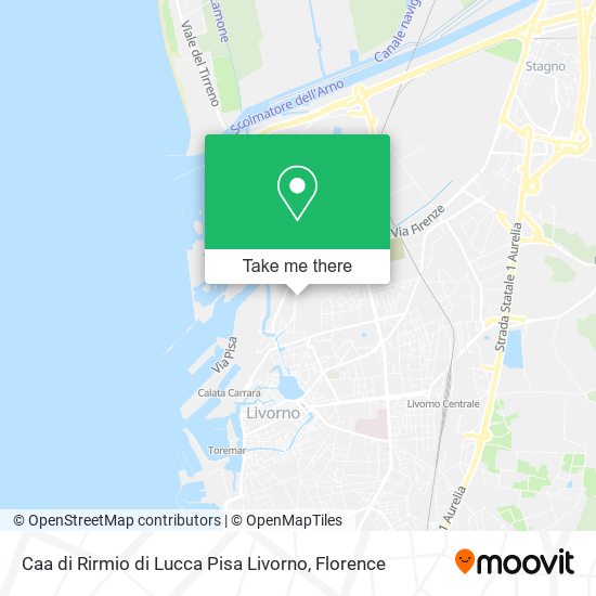 Caa di Rirmio di Lucca Pisa Livorno map