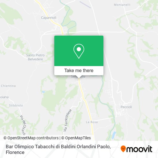 Bar Olimpico Tabacchi di Baldini Orlandini Paolo map