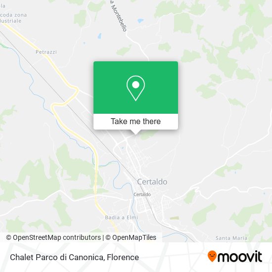 Chalet Parco di Canonica map