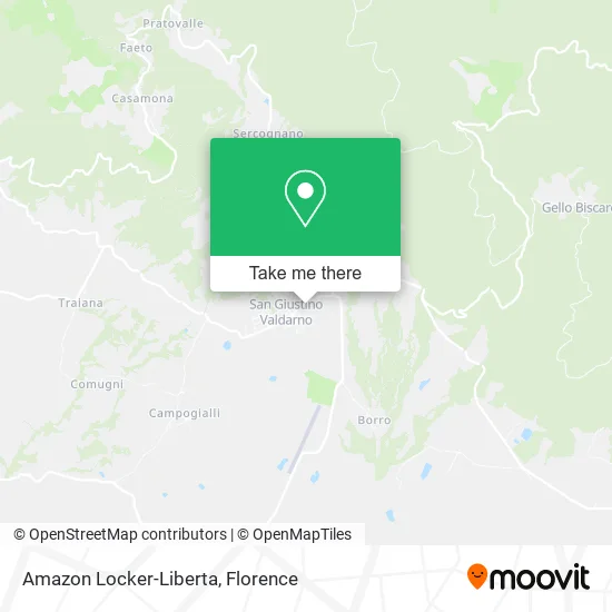 Amazon Locker-Liberta map