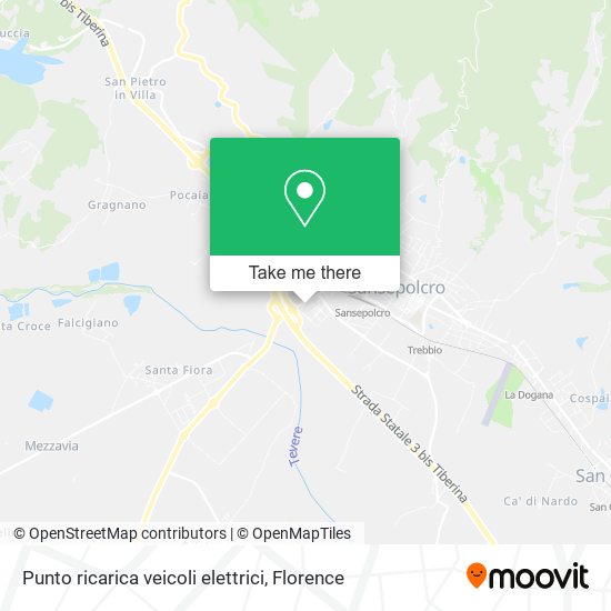 Punto ricarica veicoli elettrici map