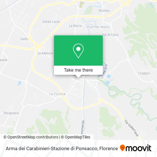 Arma dei Carabinieri-Stazione di Ponsacco map