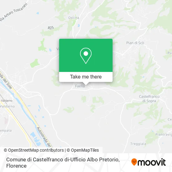 Castelfranco Municipality-Public Notice Office map