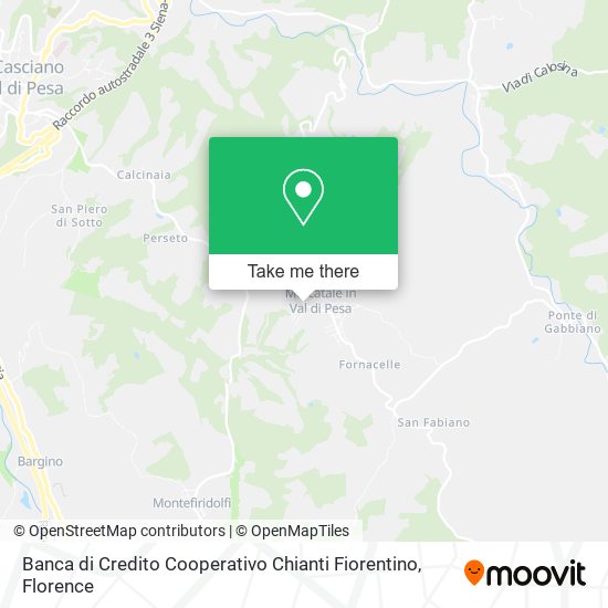 Banca di Credito Cooperativo Chianti Fiorentino map
