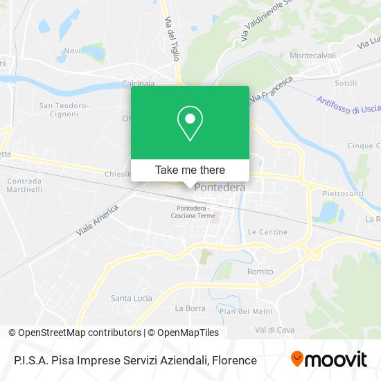 P.I.S.A. Pisa Imprese Servizi Aziendali map