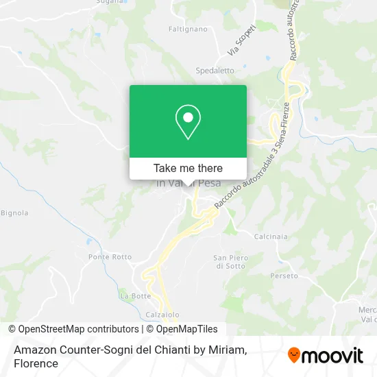 Amazon Counter-Sogni del Chianti by Miriam map