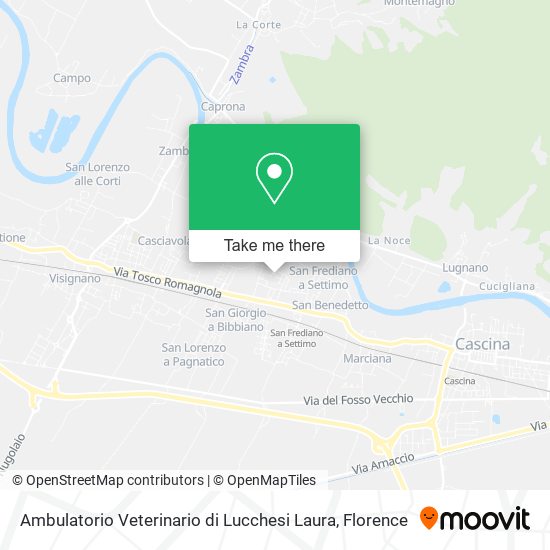 Ambulatorio Veterinario di Lucchesi Laura map