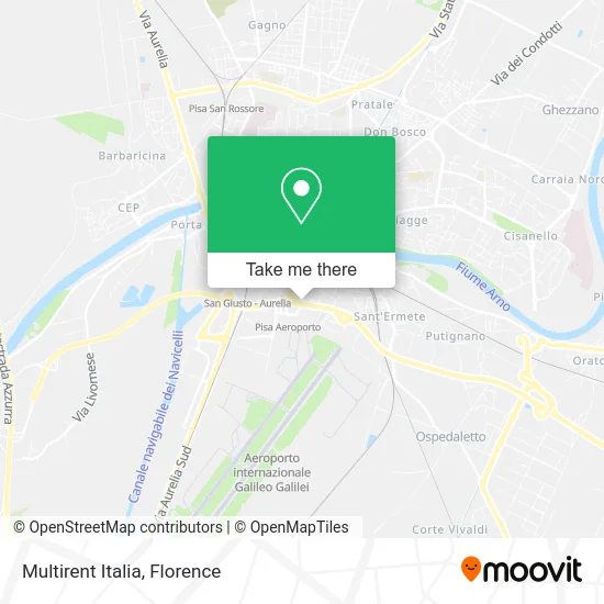 Multirent Italia map