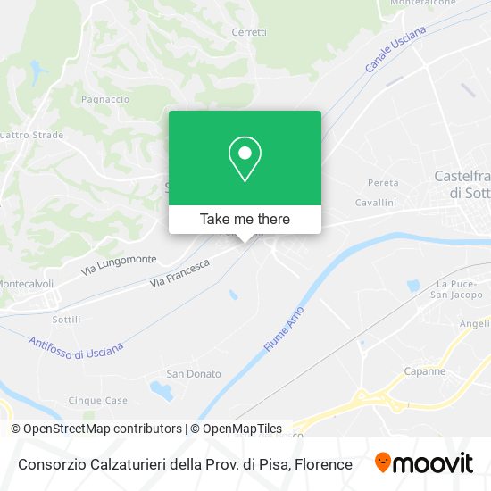 Consorzio Calzaturieri della Prov. di Pisa map