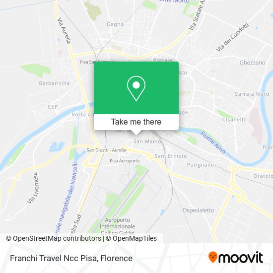 Franchi Travel Ncc Pisa map