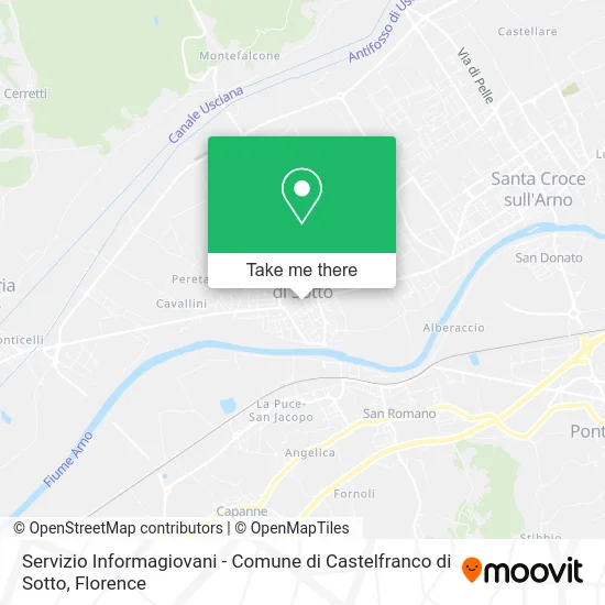 Youth Information Service - Municipality of Castelfranco di Sotto map