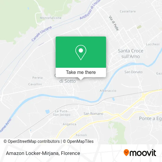Amazon Locker-Mirjana map