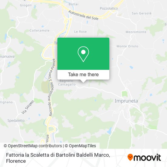 Fattoria la Scaletta di Bartolini Baldelli Marco map