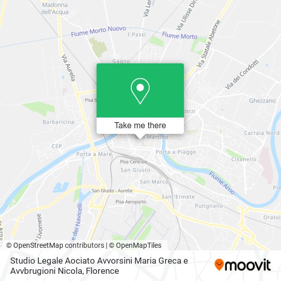 Studio Legale Aociato Avvorsini Maria Greca e Avvbrugioni Nicola map
