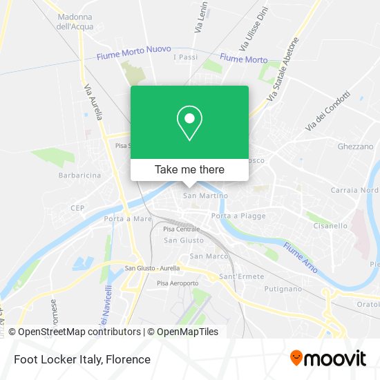 Foot Locker Italy map