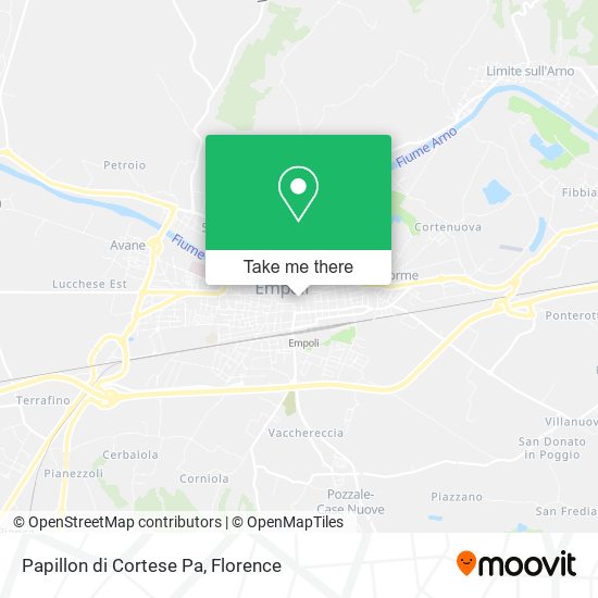 Papillon di Cortese Pa map