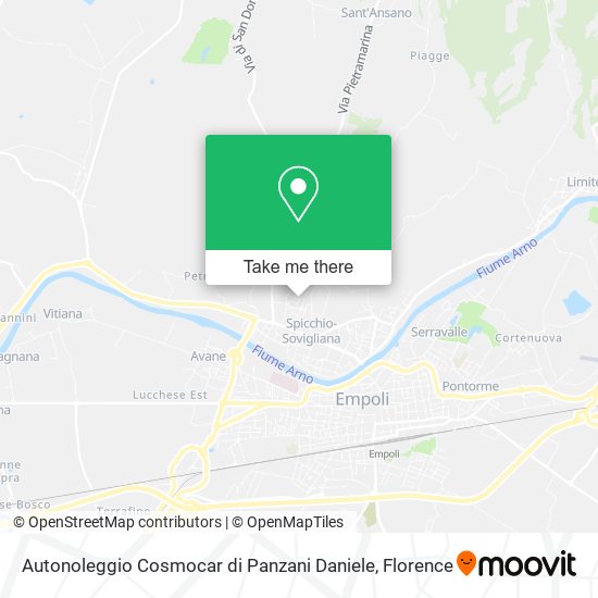 Autonoleggio Cosmocar di Panzani Daniele map