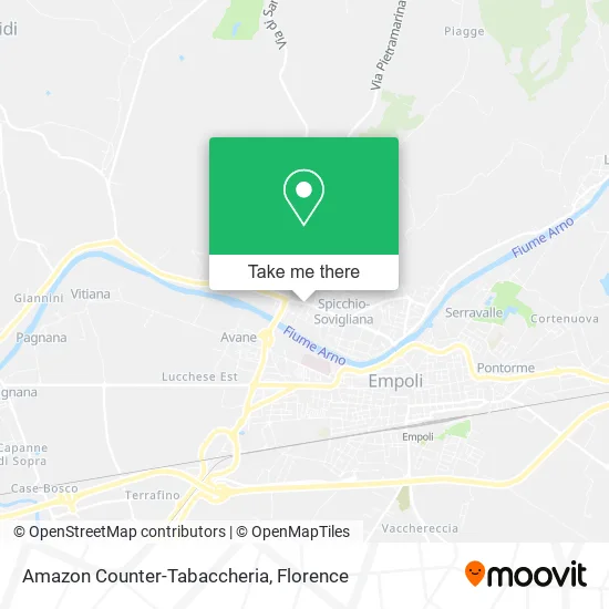 Amazon Counter-Tabaccheria map