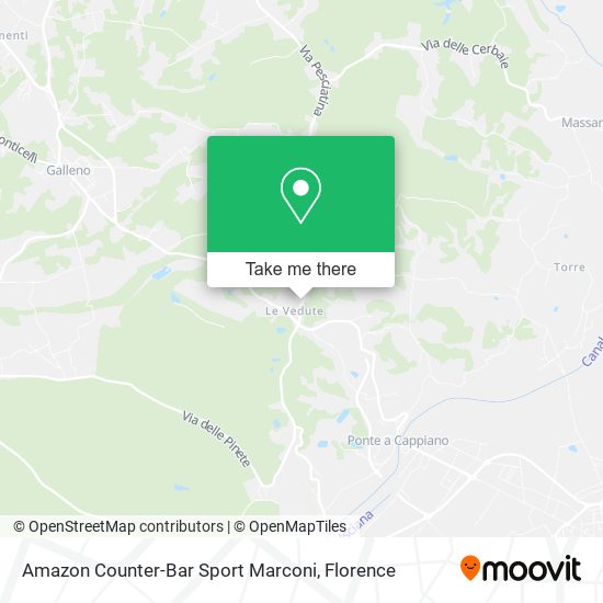 Amazon Counter-Bar Sport Marconi map