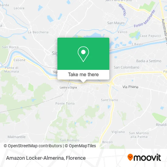 Amazon Locker-Almerina map