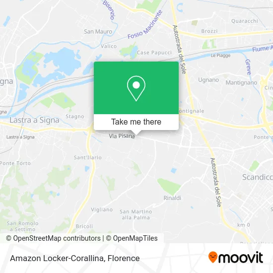 Amazon Locker-Corallina map