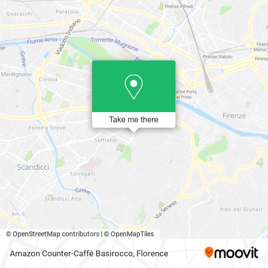 Amazon Counter-Caffè Basirocco map
