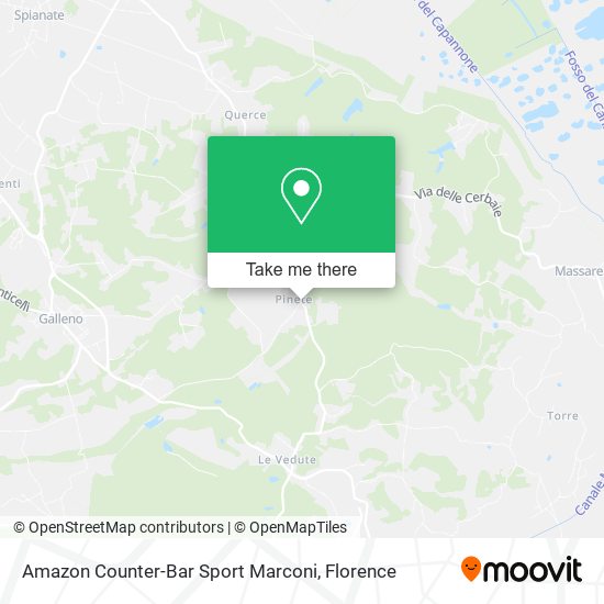 Amazon Counter-Bar Sport Marconi map