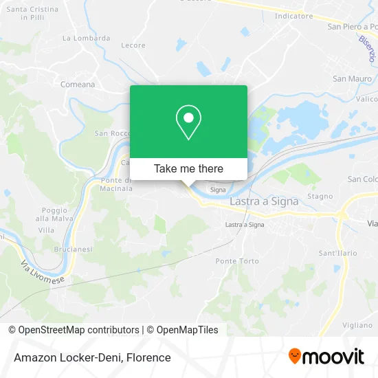 Amazon Locker-Deni map