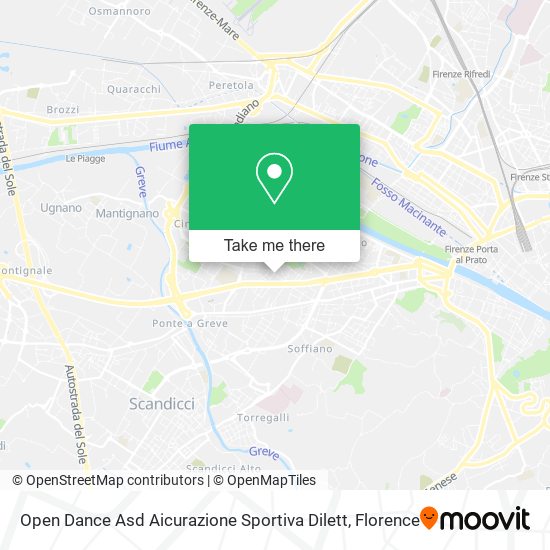 Open Dance Asd Aicurazione Sportiva Dilett map