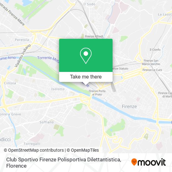 Club Sportivo Firenze Polisportiva Dilettantistica map
