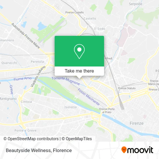 Beautyside Wellness map