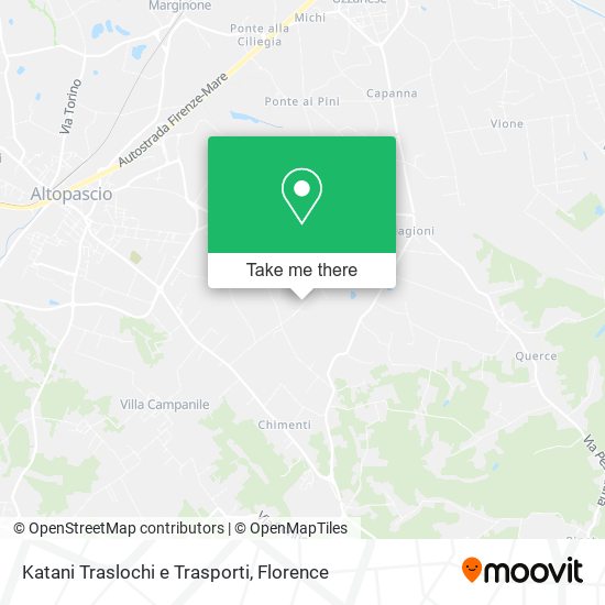 Katani Traslochi e Trasporti map