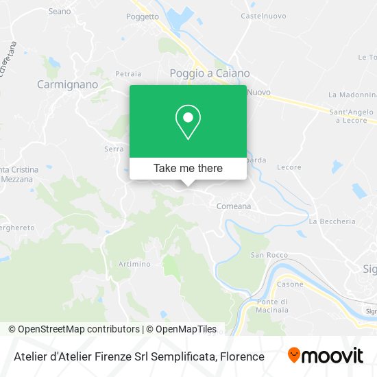 Atelier d'Atelier Firenze Srl Semplificata map