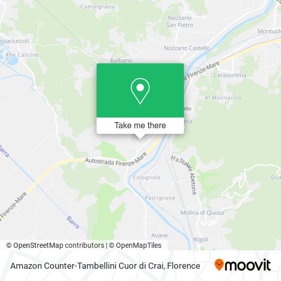 Amazon Counter-Tambellini Cuor di Crai map