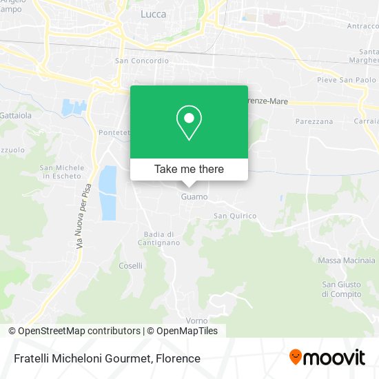 Fratelli Micheloni Gourmet map