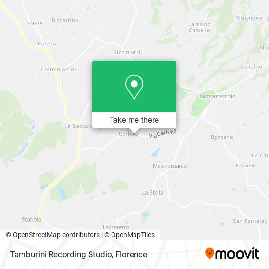 Tamburini Recording Studio map