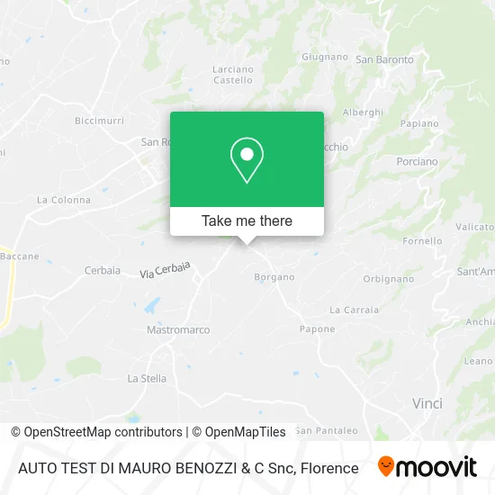 Auto Test by Mauro Benozzi & Co. map