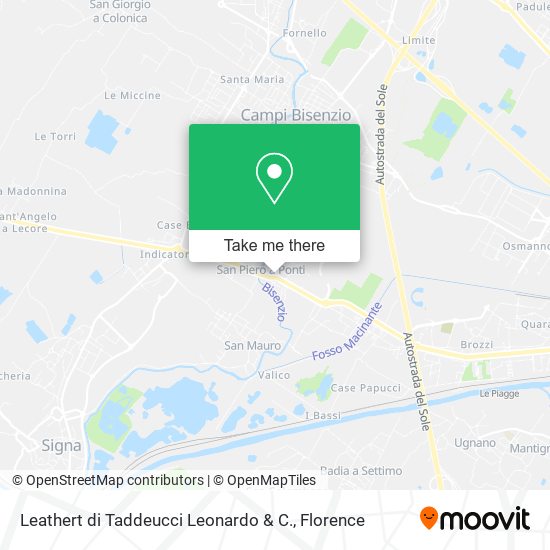 Leathert di Taddeucci Leonardo & C. map