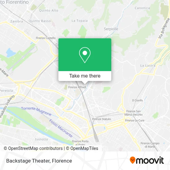 Backstage Theater map