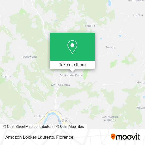 Amazon Locker-Lauretto map