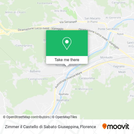 Zimmer il Castello di Sabato Giuseppina map