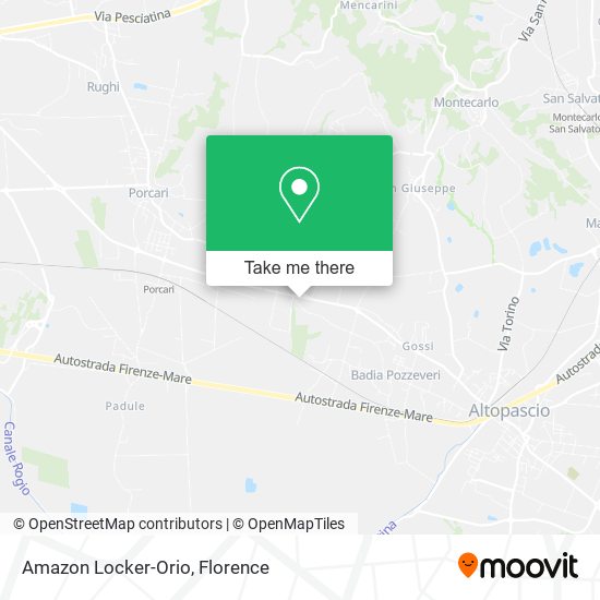 Amazon Locker-Orio map