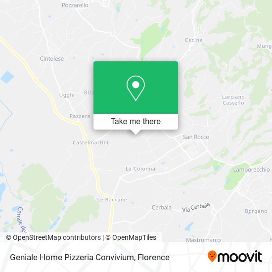 Geniale Home Pizzeria Convivium map