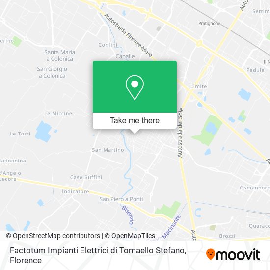 Factotum Impianti Elettrici di Tomaello Stefano map